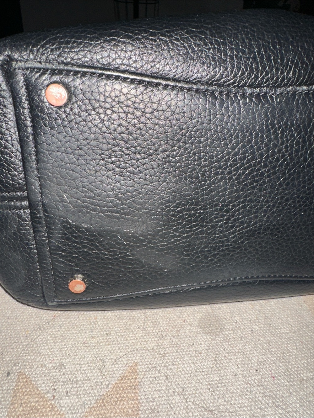 ♠️Kate Spade Dumpling Small Pebbled Leather Satchel Crossbody, Black - Picture 15 of 15